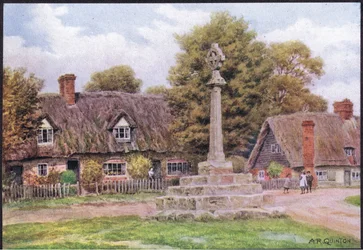 Long Wittenham, Berkshire, aus The Cottages and the Village Life of Rural England, veröffentlicht von Dent & Sons Limited, 1912